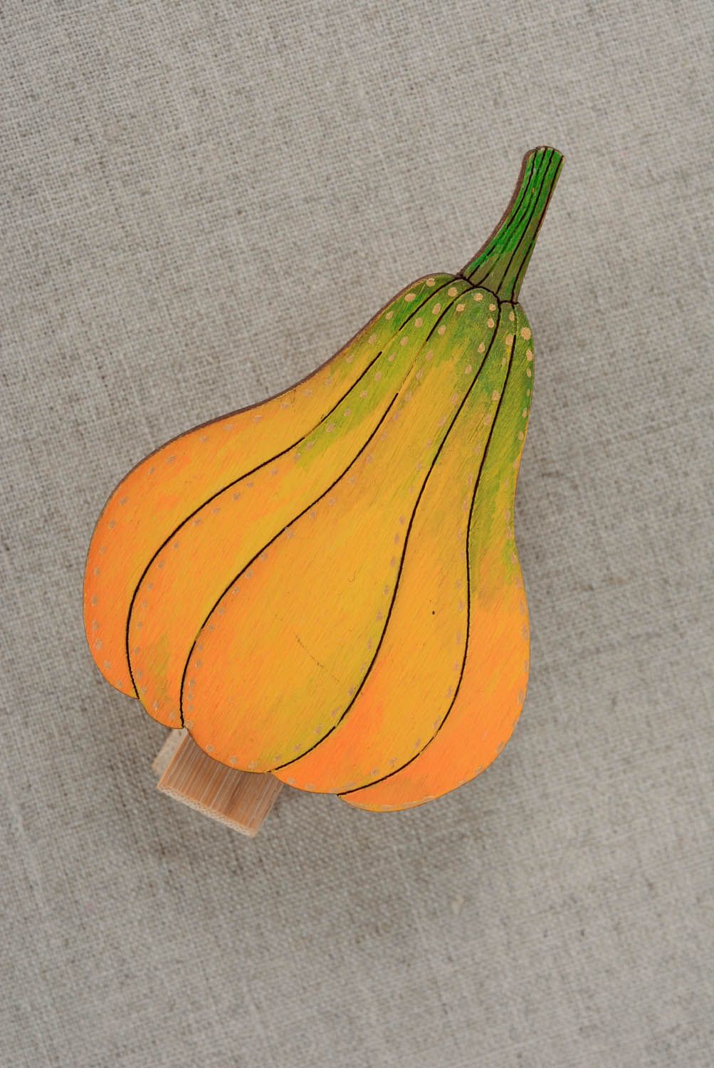 Decorative clothespin Pumpkin photo 1