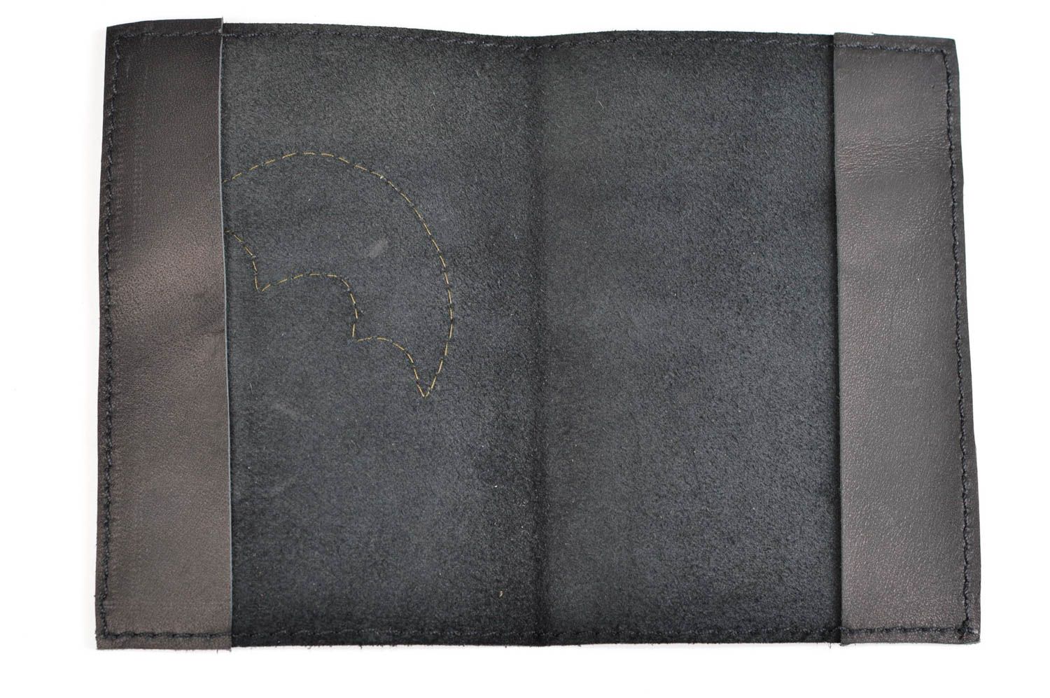 Оригинальный подарок хэнд мейд кожаная обложка Зонт и радуга обложка на паспорт фото 8
