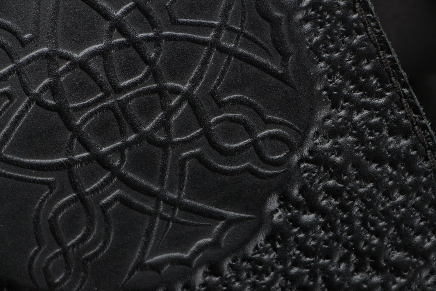 Schwarze Passhülle aus Leder foto 2