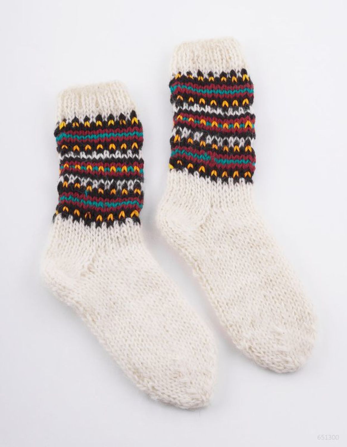 Hand knitted women's socks photo 2