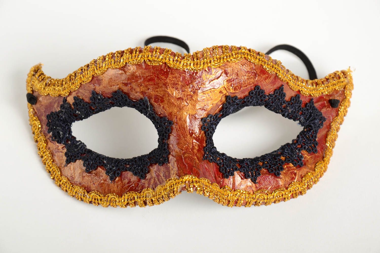 Máscara navideña hermosa hecha a mano idea para carnaval accesorio de disfraz  foto 2
