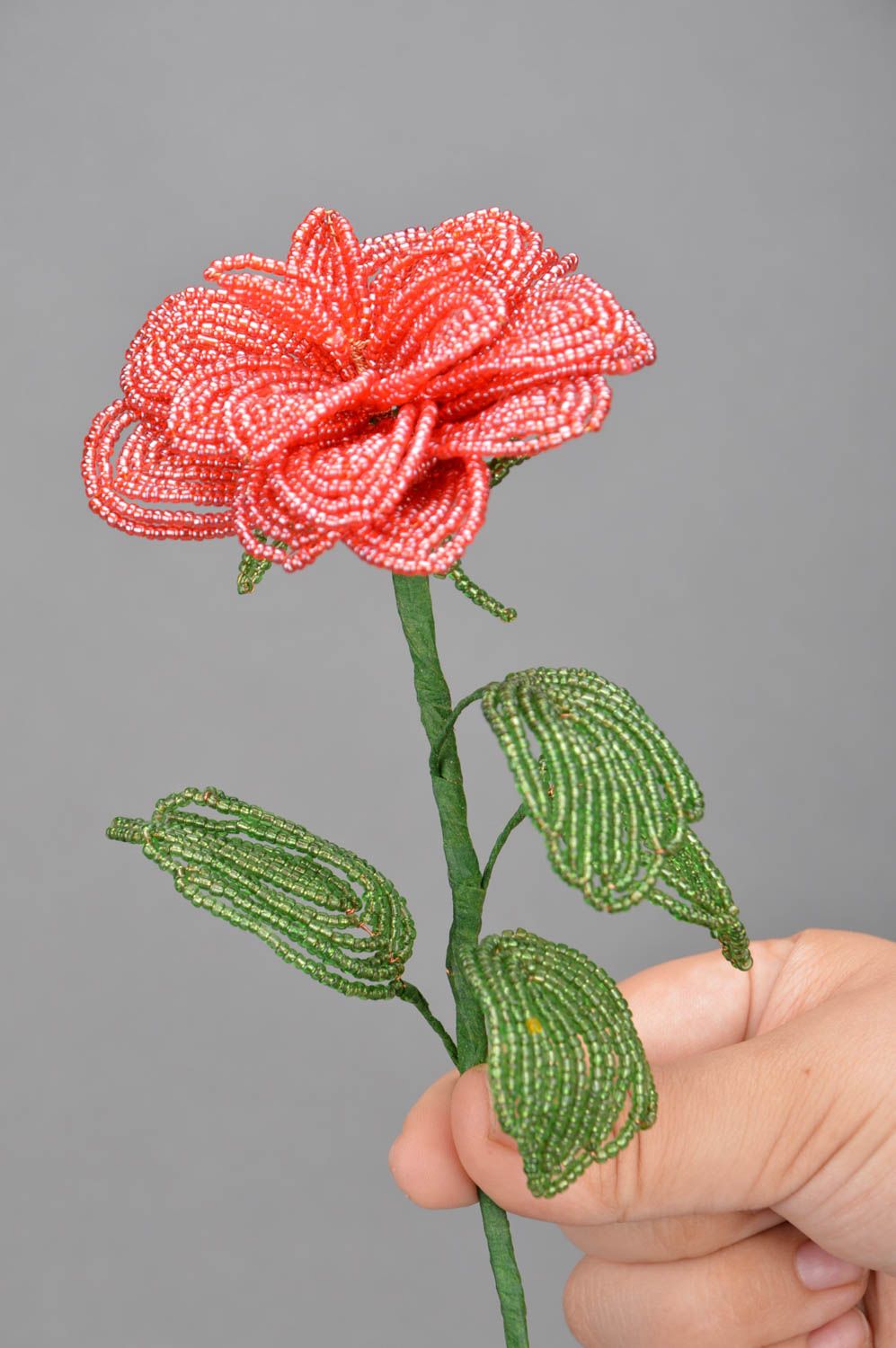 Роботы из бисера декоративная роза для дома искусственный цветок ручной роботы фото 3