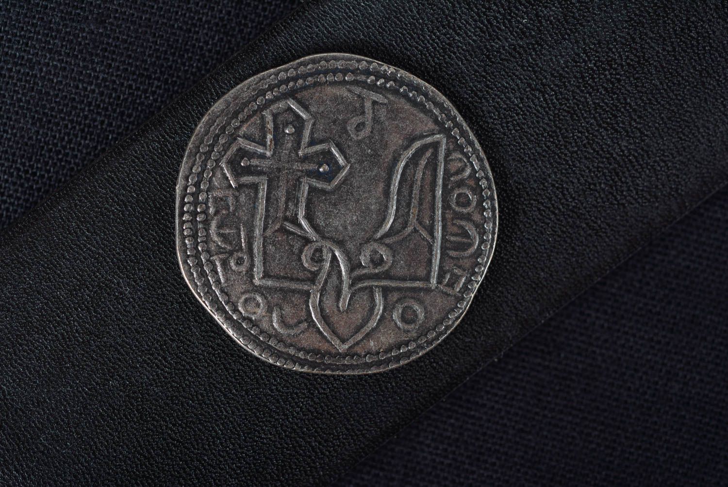 Копия монеты handmade редкая монета посеребренная старая монета декор Святополка фото 2