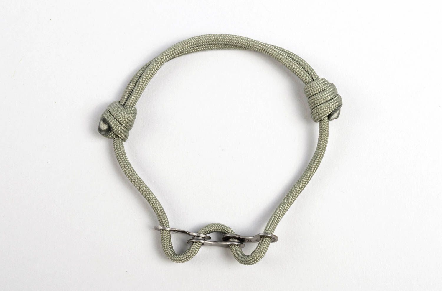 Bracelet paracorde Bijou fait main fin pratique gris Accessoire homme femme  photo 4