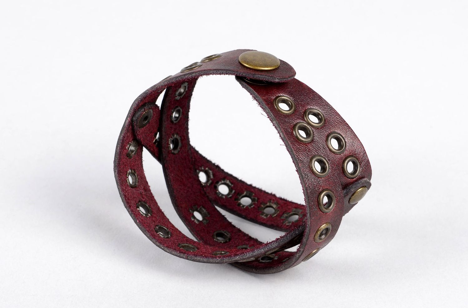 Handmade bracelet designer jewelry leather wrap bracelet leather cuffs photo 4