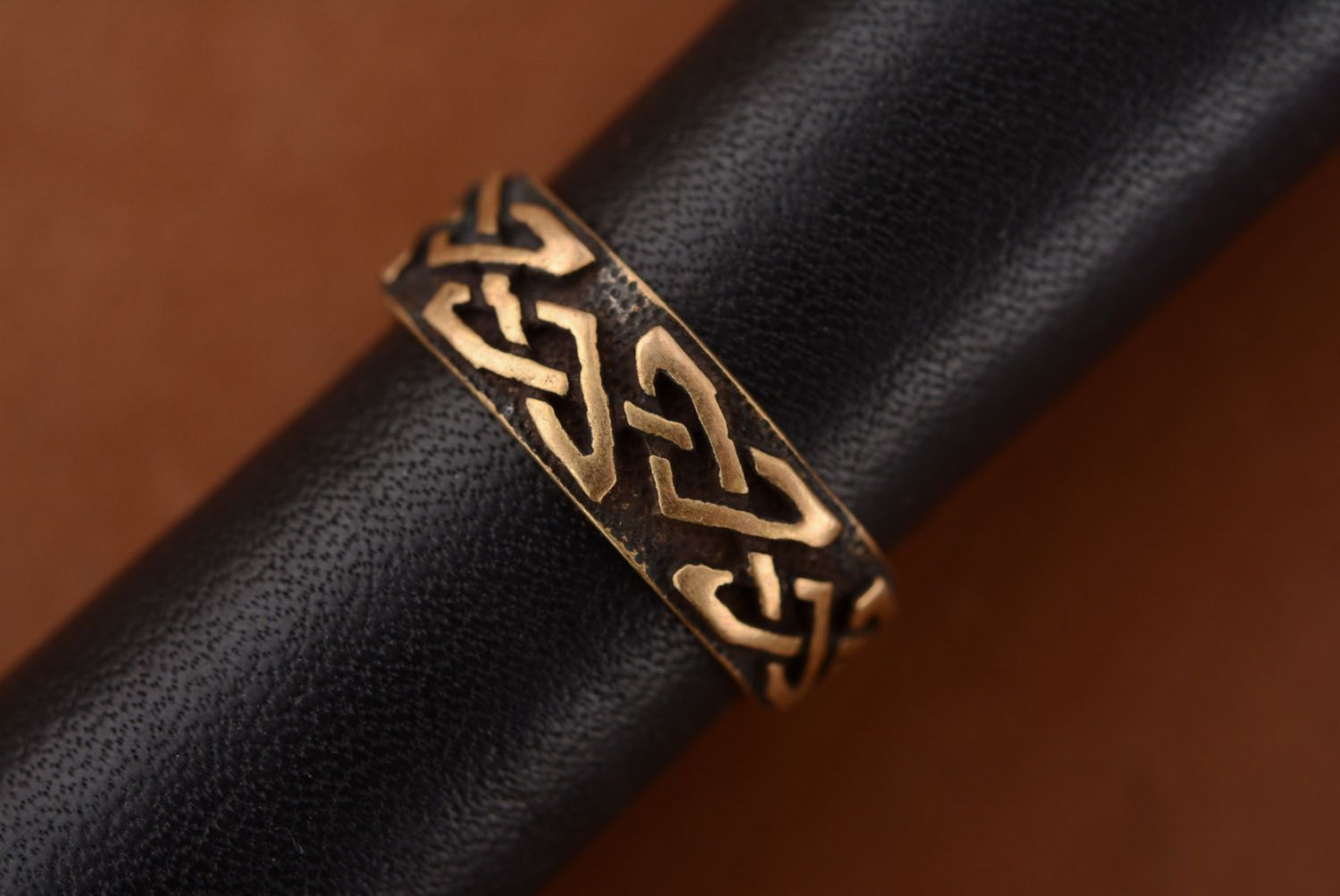 Кольцо из бронзы кельтское фото 3