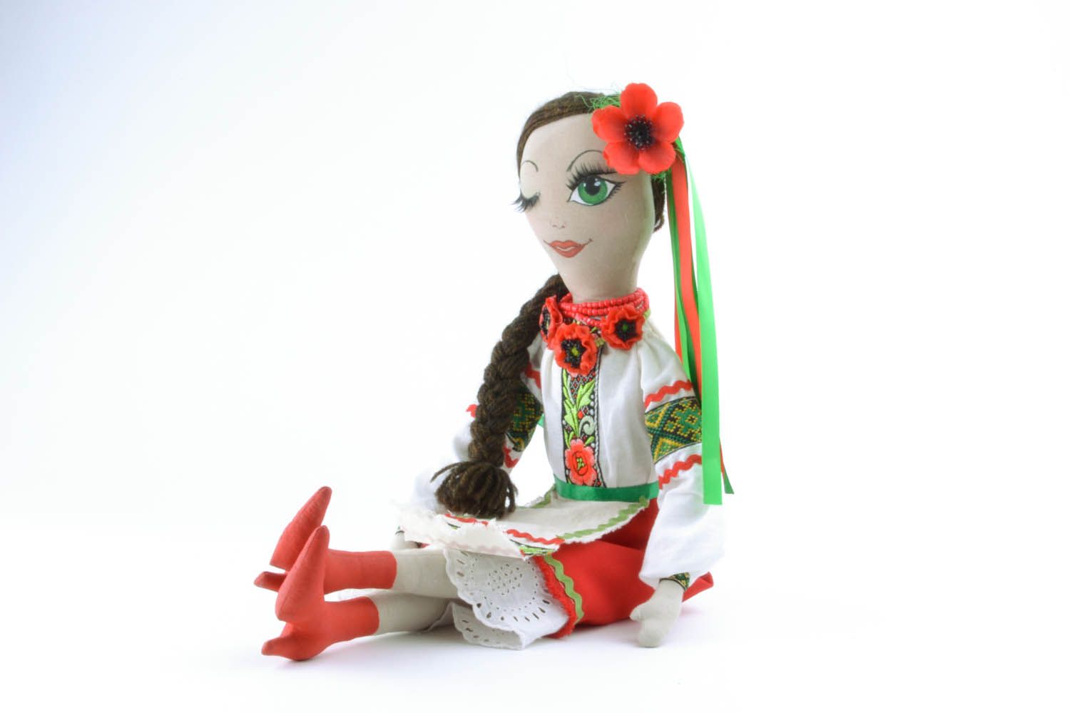 Design doll in embroidered shirt photo 3