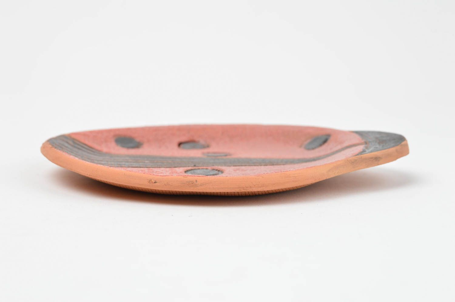 Plato de cerámica hecho a mano vajilla de barro utensilios decorativos foto 3