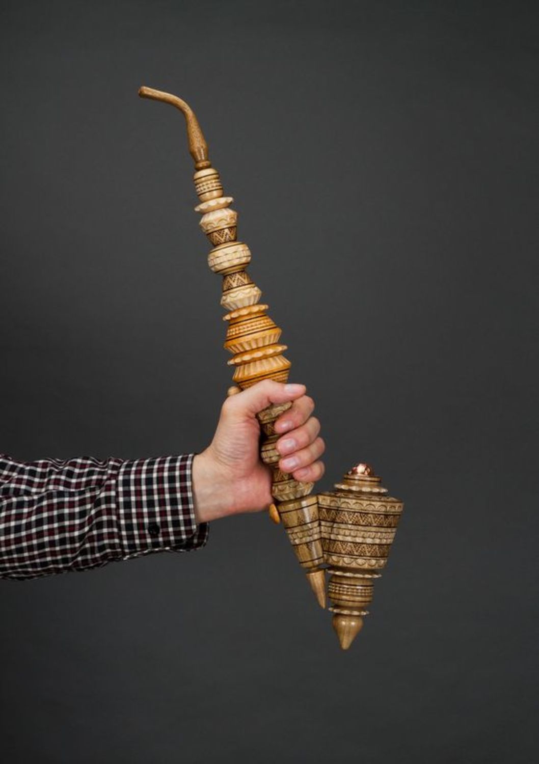 Pipa decorativa fatta a mano Pipa di legno Oggetti da collezione Pipa da uomo
 foto 2
