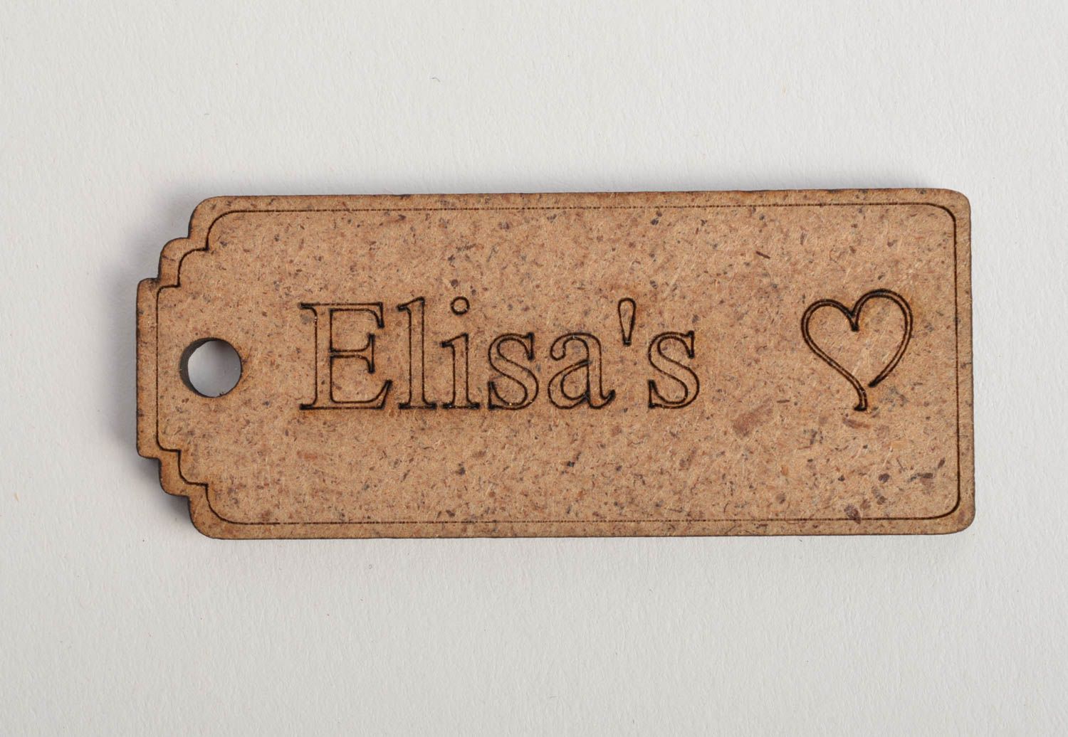 Étiquette en bois Elisa's faite main originale ébauche pour serviettage déco photo 2