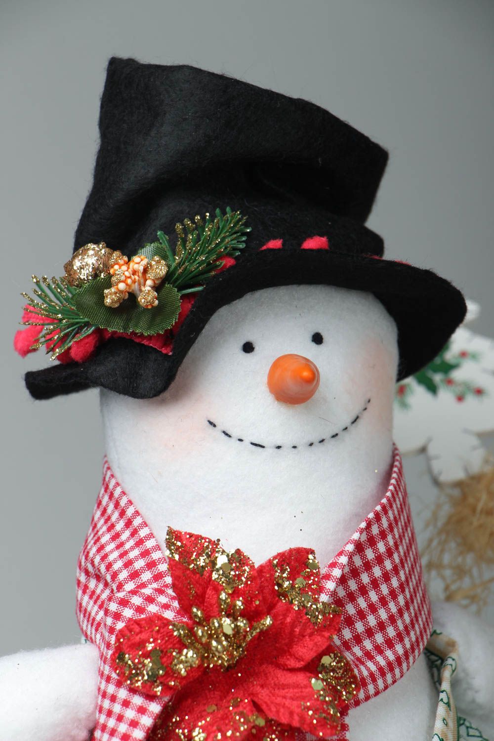 Soft toy in the shape of snowman photo 2