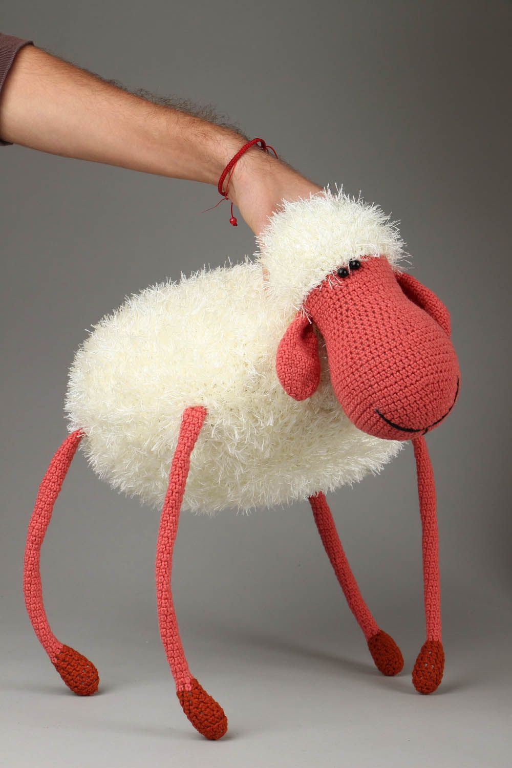 Handmade Sofakissen Kuscheltier Schaf Kindergeschenk Idee  foto 4