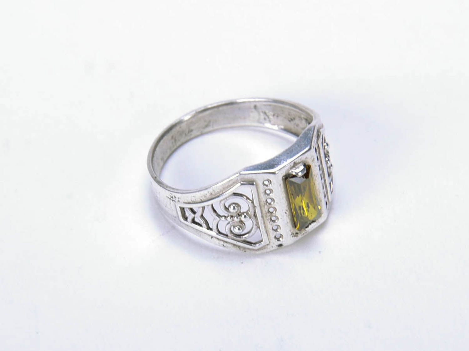 Ажурное серебряное кольцо фото 4
