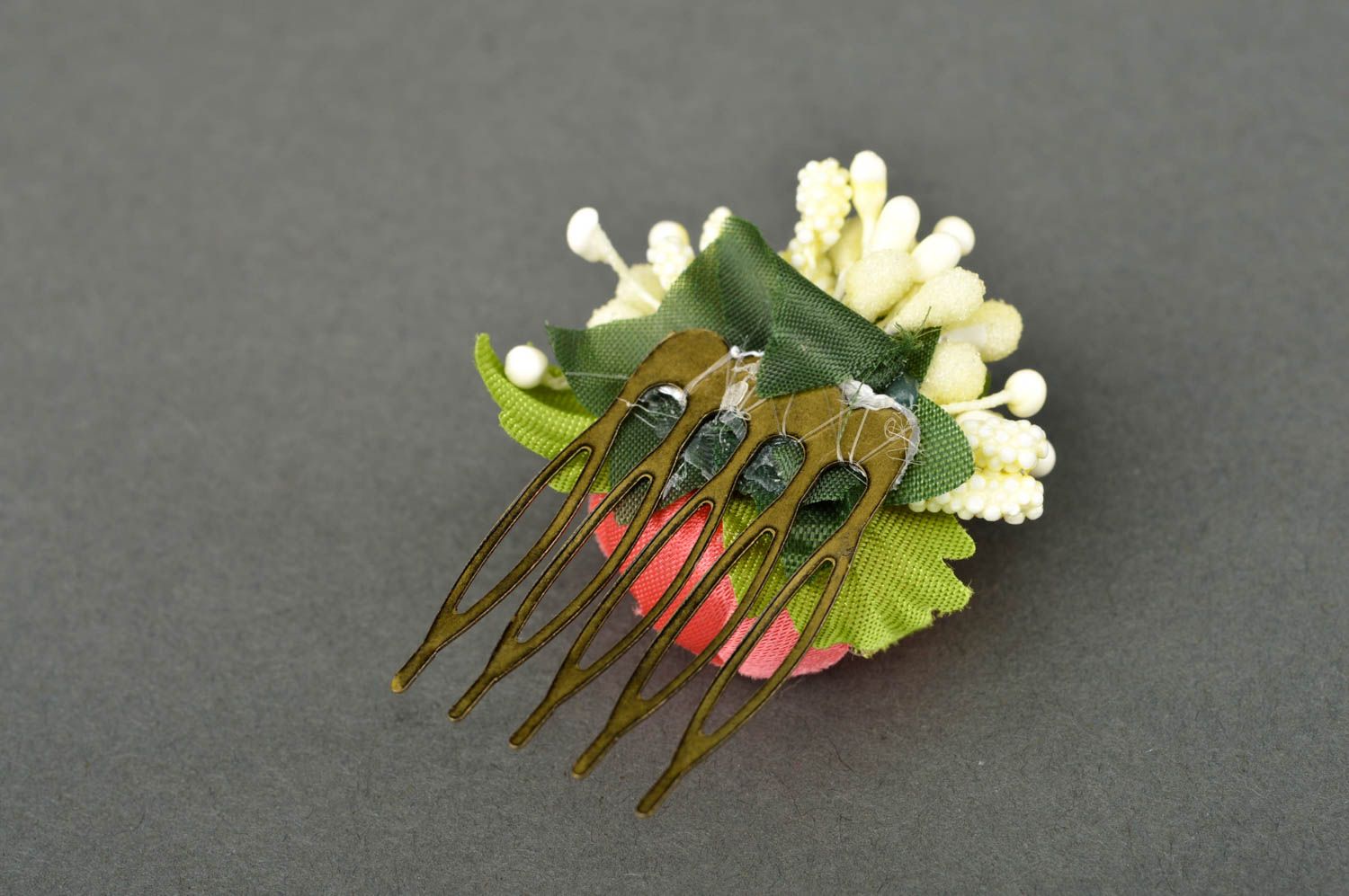 Handmade designer tender accessory beautiful cute hair comb flower hair comb photo 5