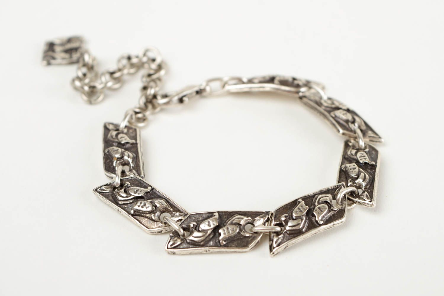 Beautiful handmade metal bracelet stylish wrist bracelet metal craft ideas photo 5