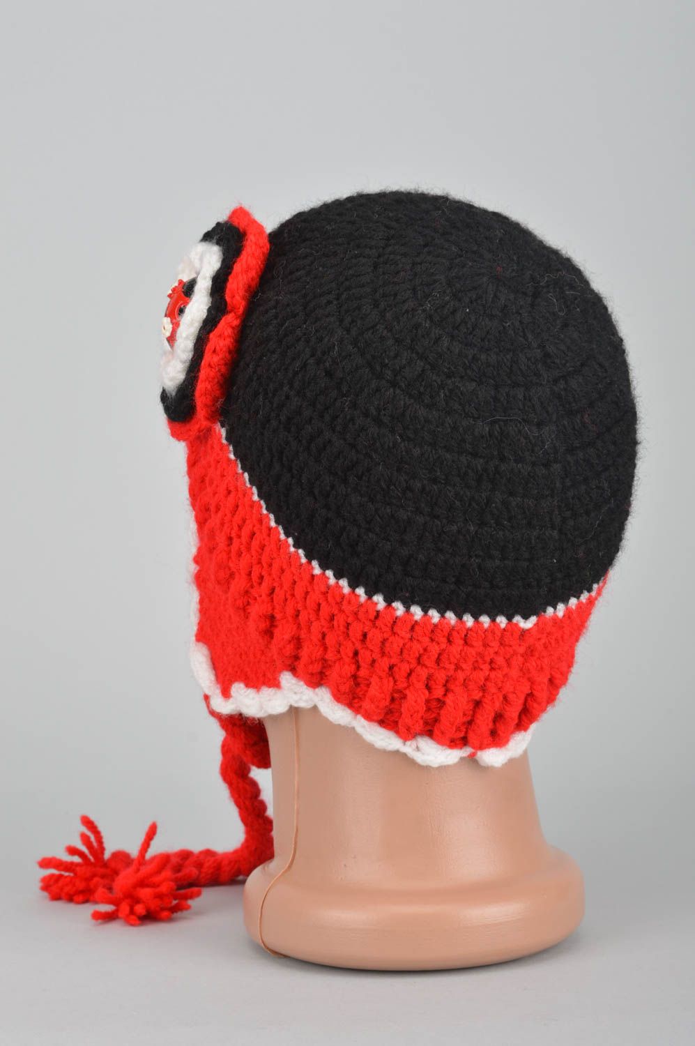 Handmade knitted cap children warm cap stylish headwear for kids cute cap photo 5