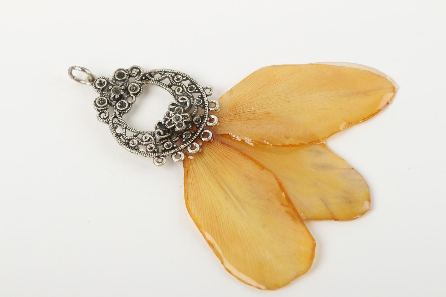 Handmade pendant unusual pendant designer accessory gift ideas epoxy jewelry photo 2
