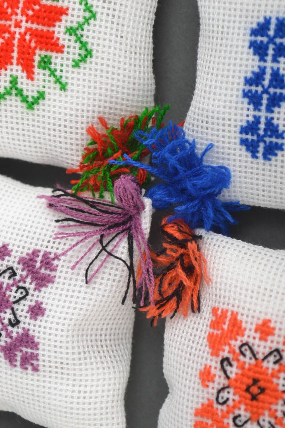 Alfileteros de tela hechos a mano almohadillas para alfileres regalos originales foto 4
