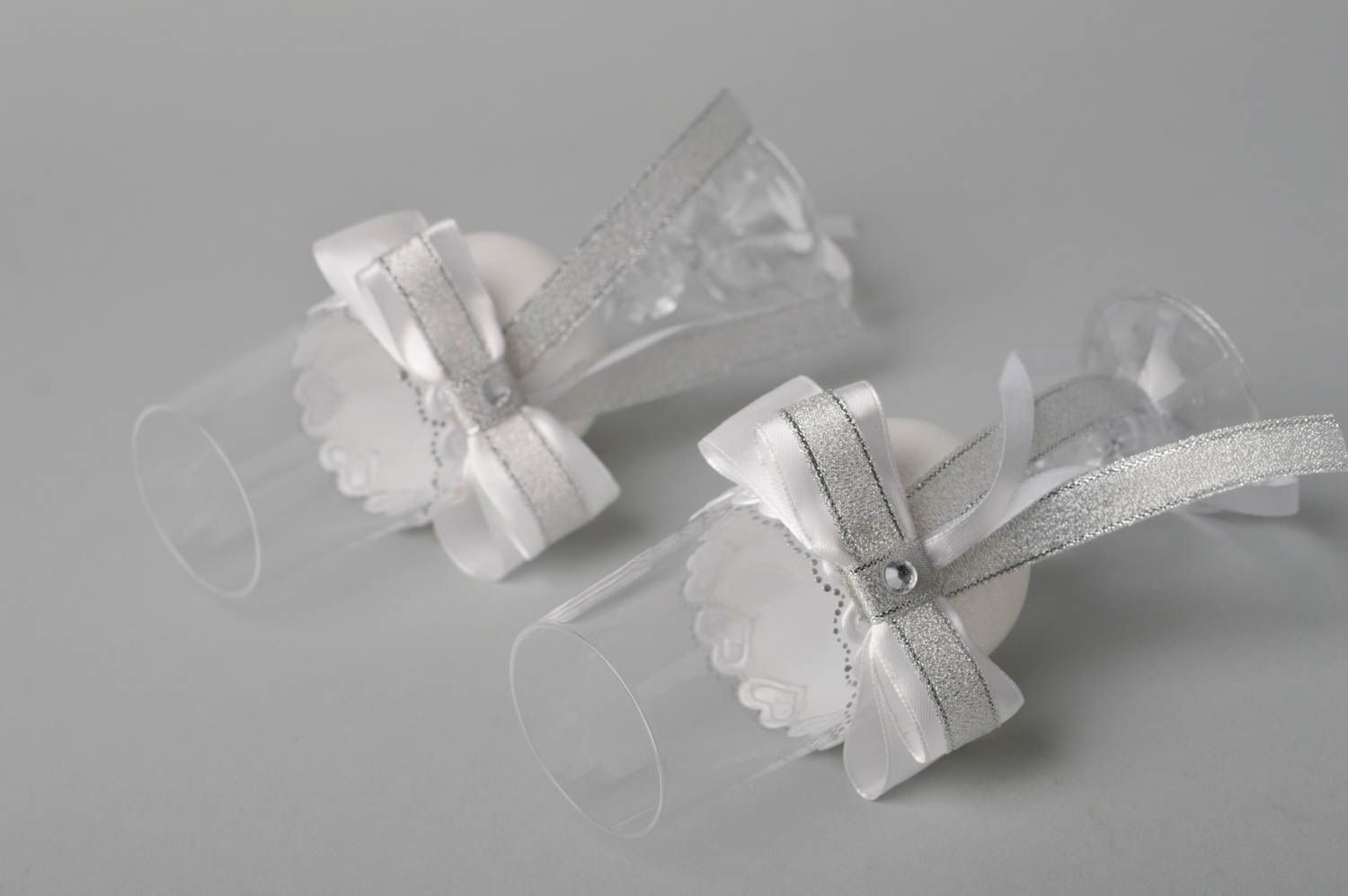 Copas de boda artesanales elementos decorativos de cristal regalo original foto 2