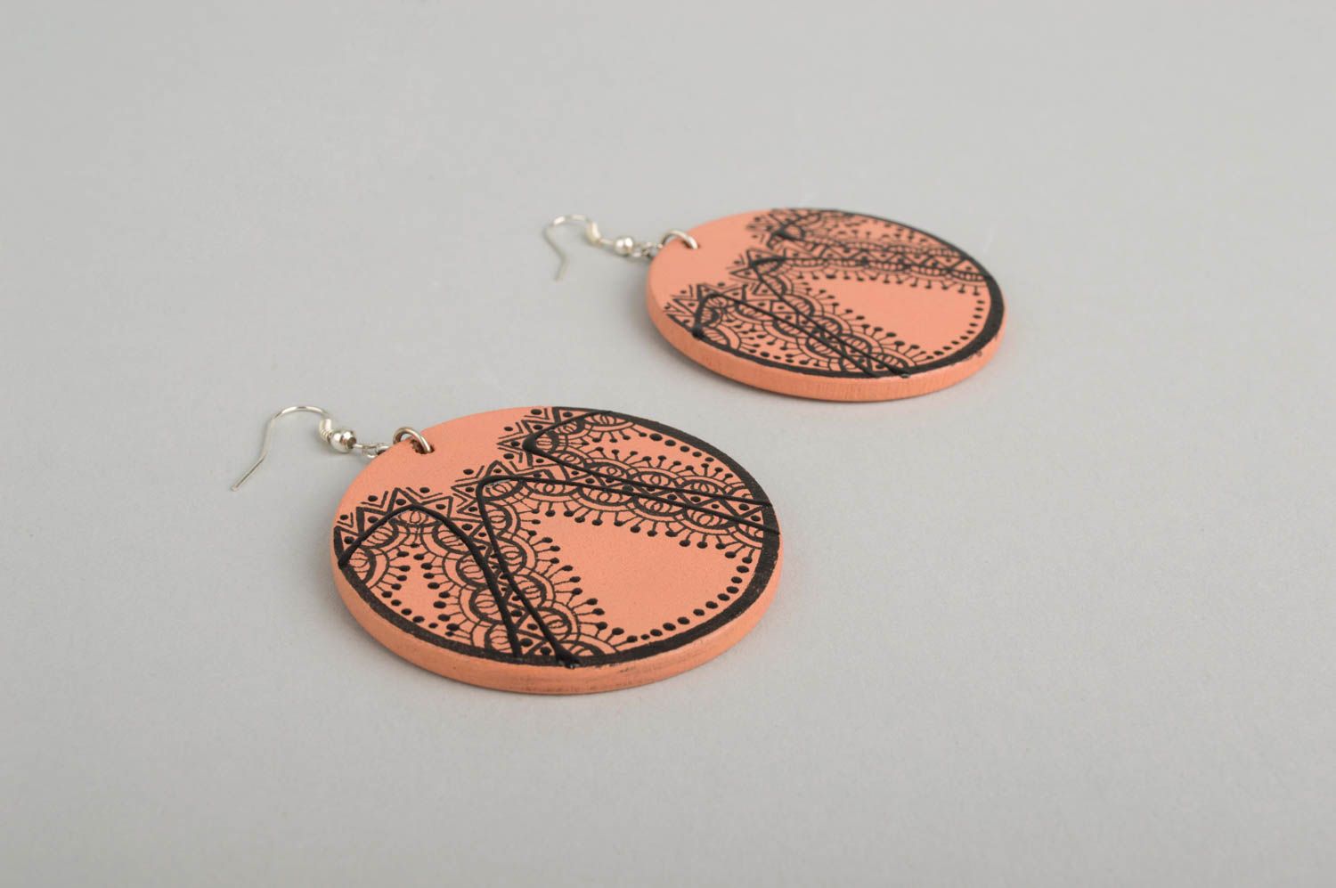 Handcrafted jewelry womens earrings wooden jewelry designer earrings gift ideas photo 4
