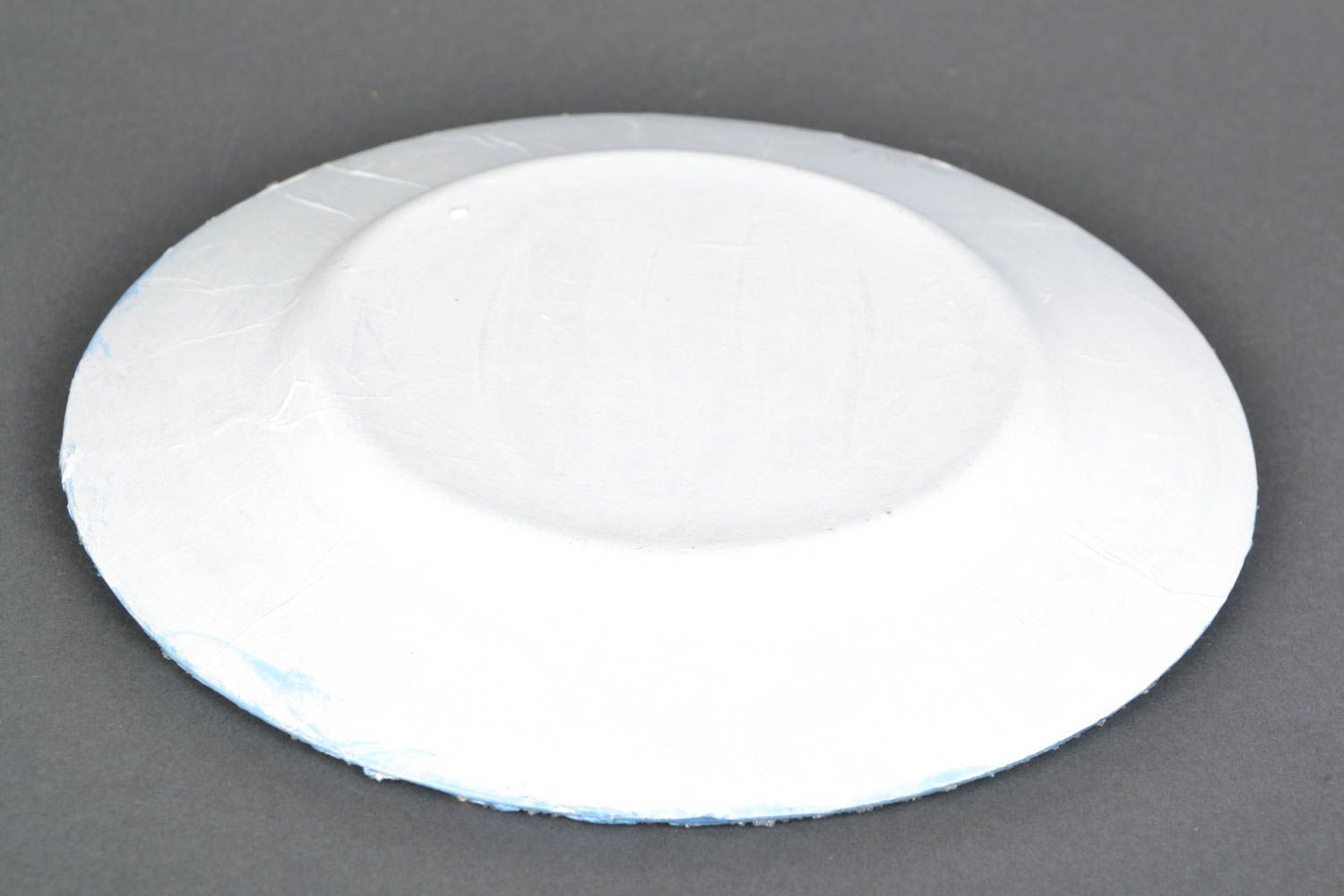 Assiette en céramique faite main technique serviettage Marine photo 5