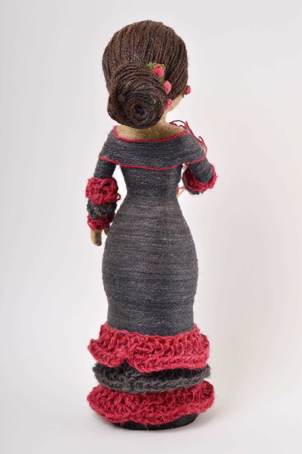 Muñeca personalizada artesanal de bramante decoración de hogar regalo original foto 5
