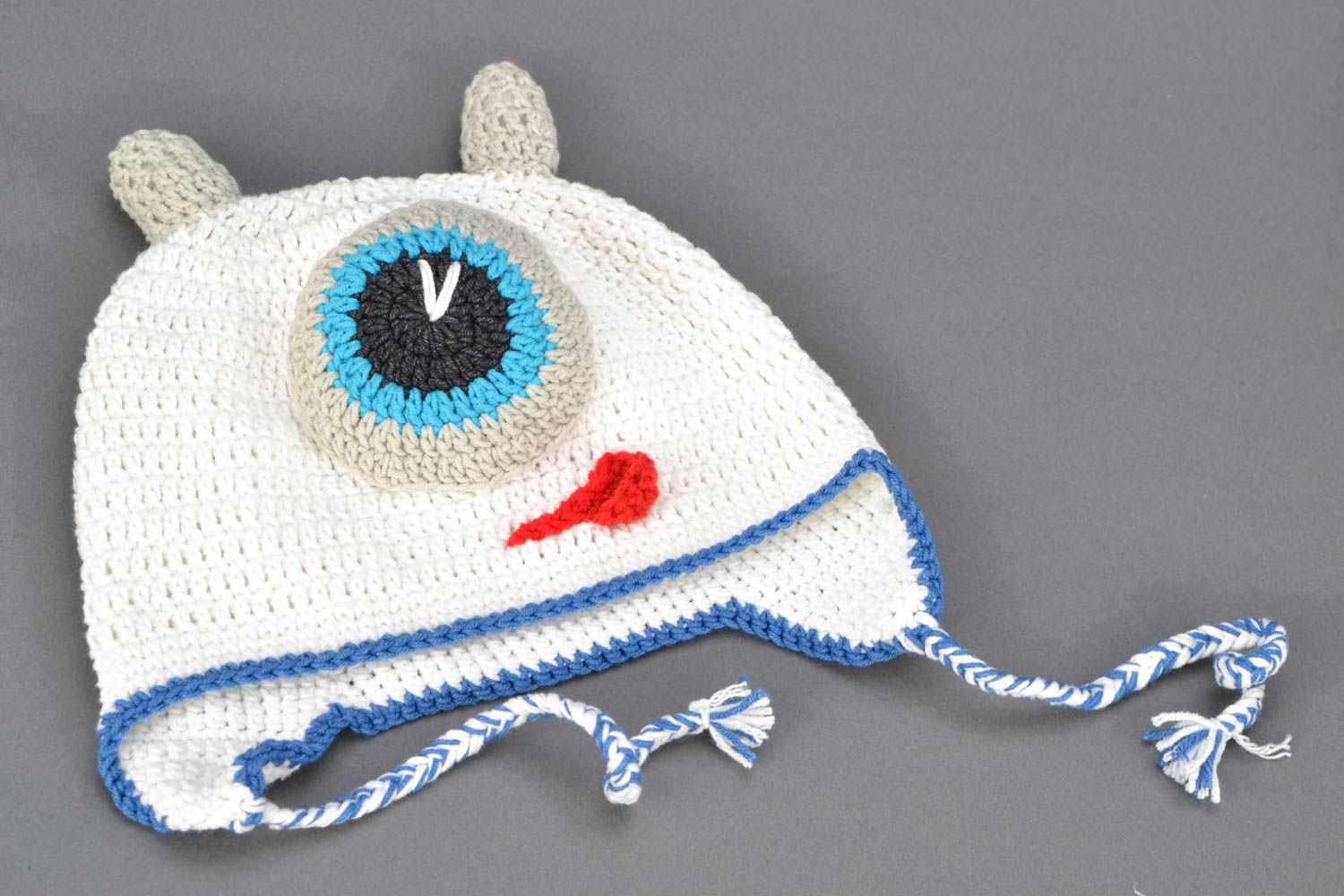 Crochet children's hat Alien photo 3