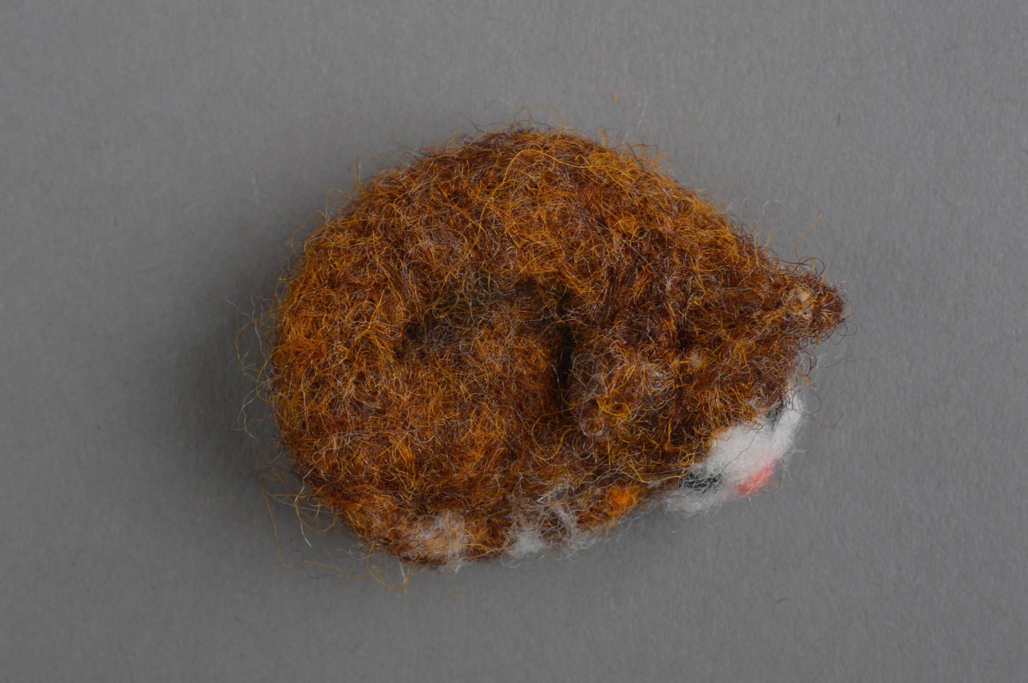 Handmade felted wool toy cute toys wool miniature animals home decoration photo 2