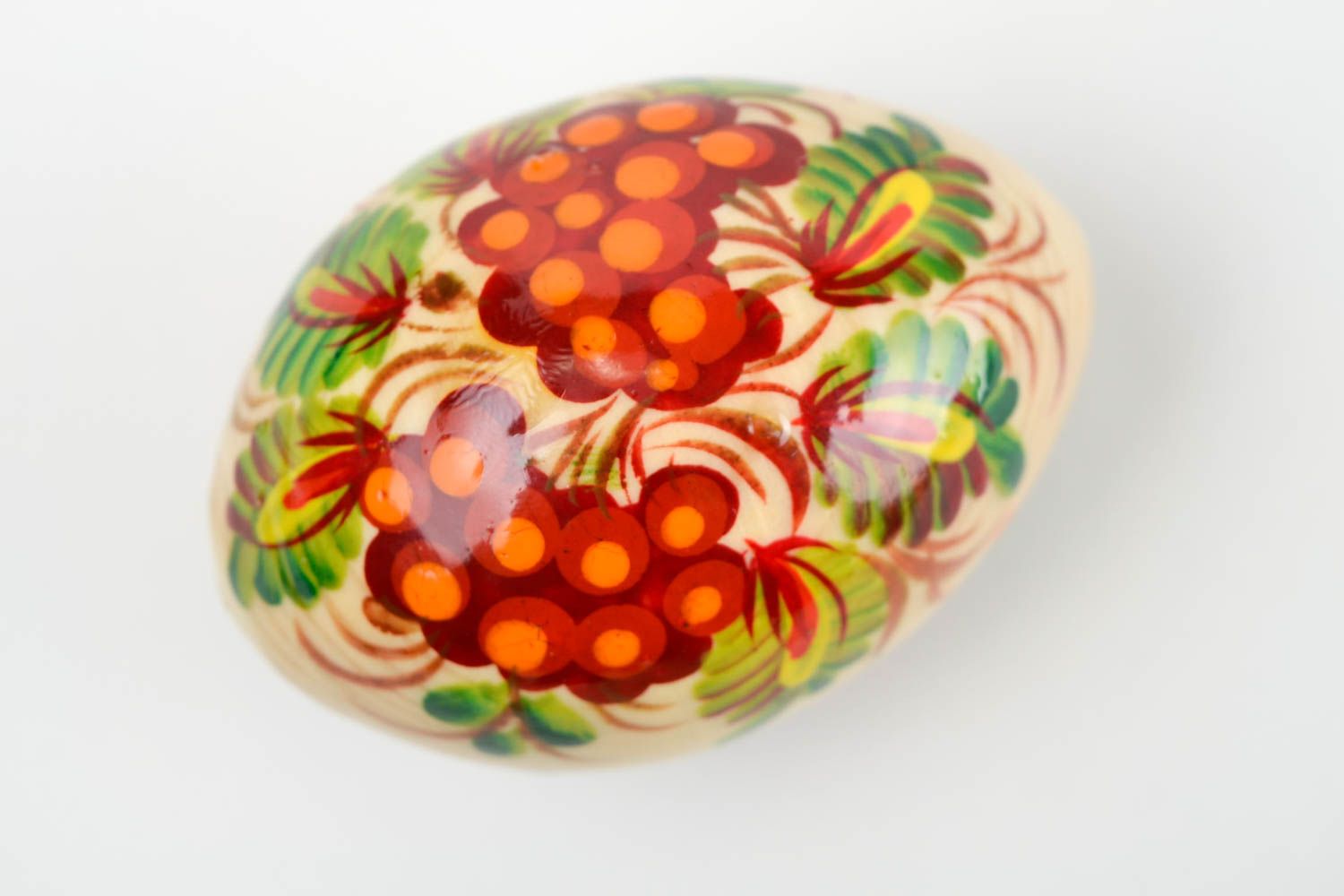 Huevo original de madera hecho a mano elemento decorativo regalo para Pascua foto 3