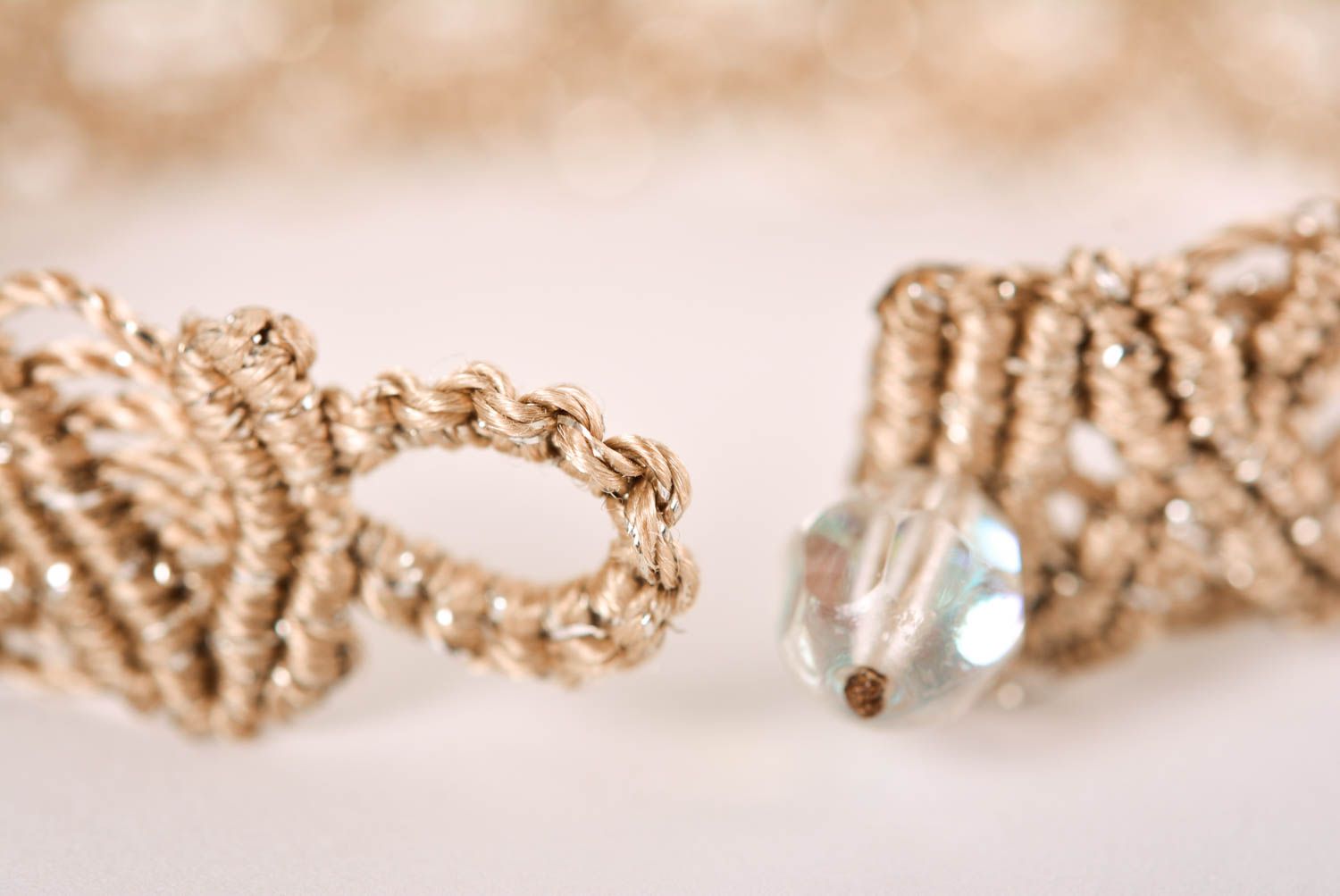 Stylish handmade woven bracelet designs textile bracelet beautiful jewellery photo 3