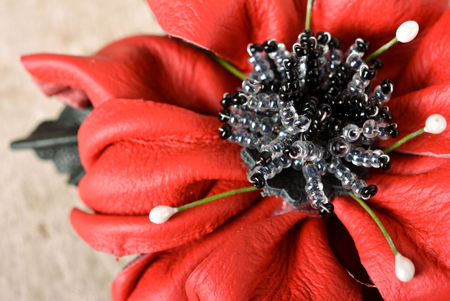 Broche hecho a mano con forma de flor accesorio de moda regalo personalizado foto 3