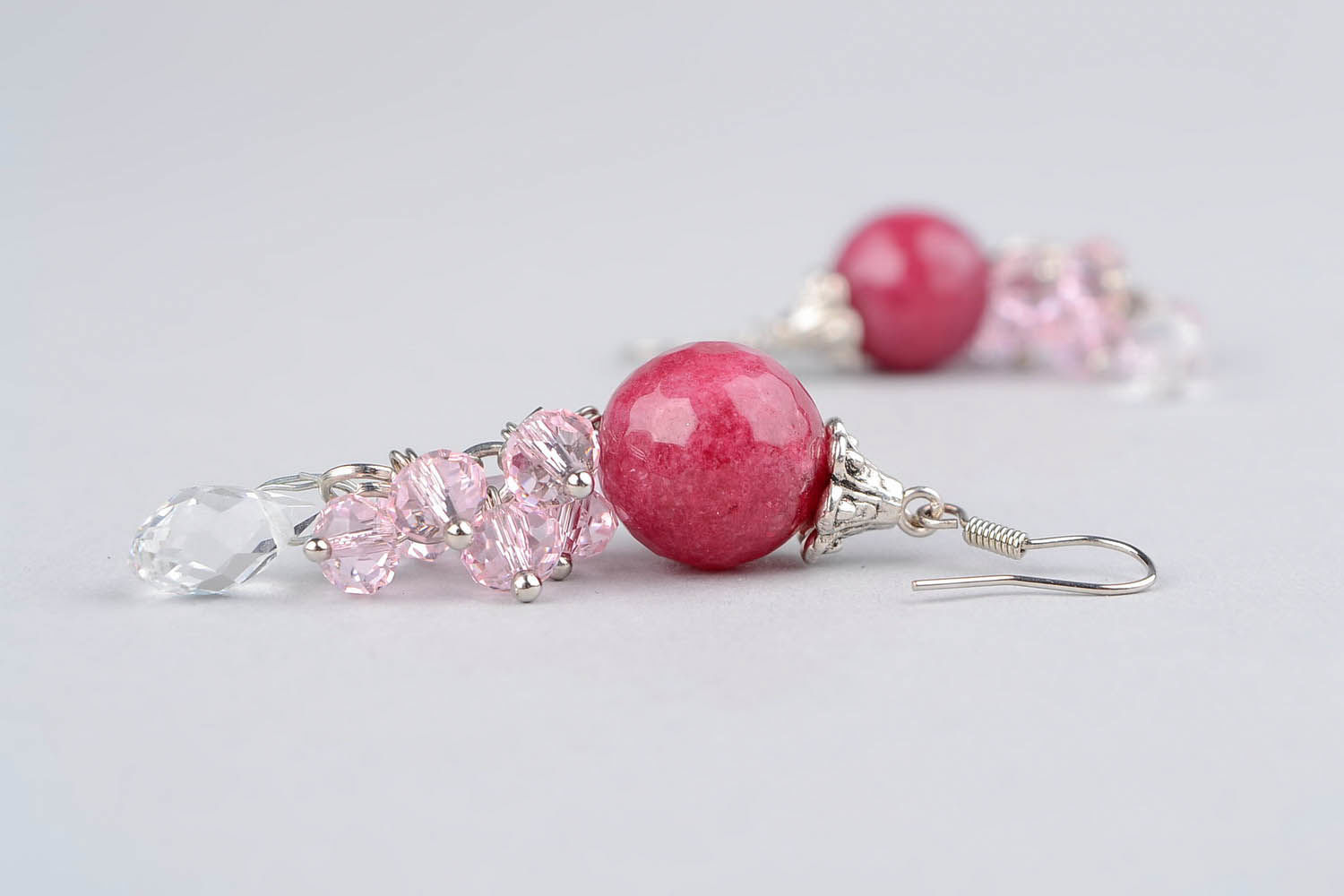 Earrings Cranberry in the Ice photo 4
