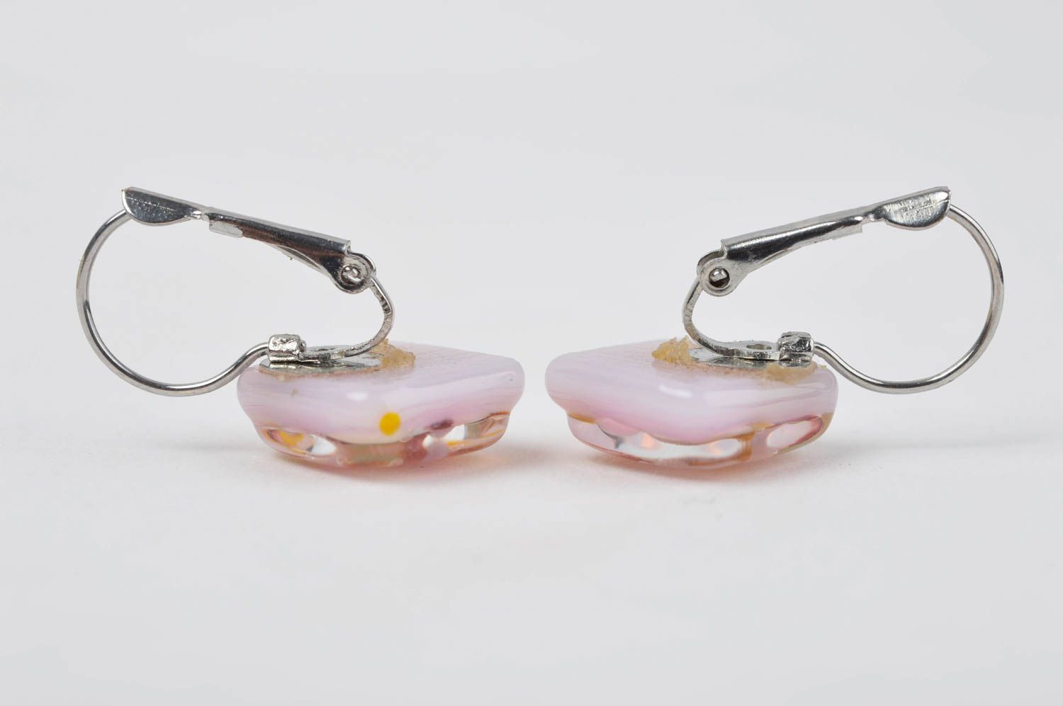 Unusual handmade glass earrings artisan jewelry designs accessories for girls photo 2
