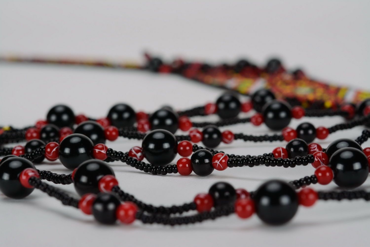 Gerdan made of beads Ukrainian motives photo 3