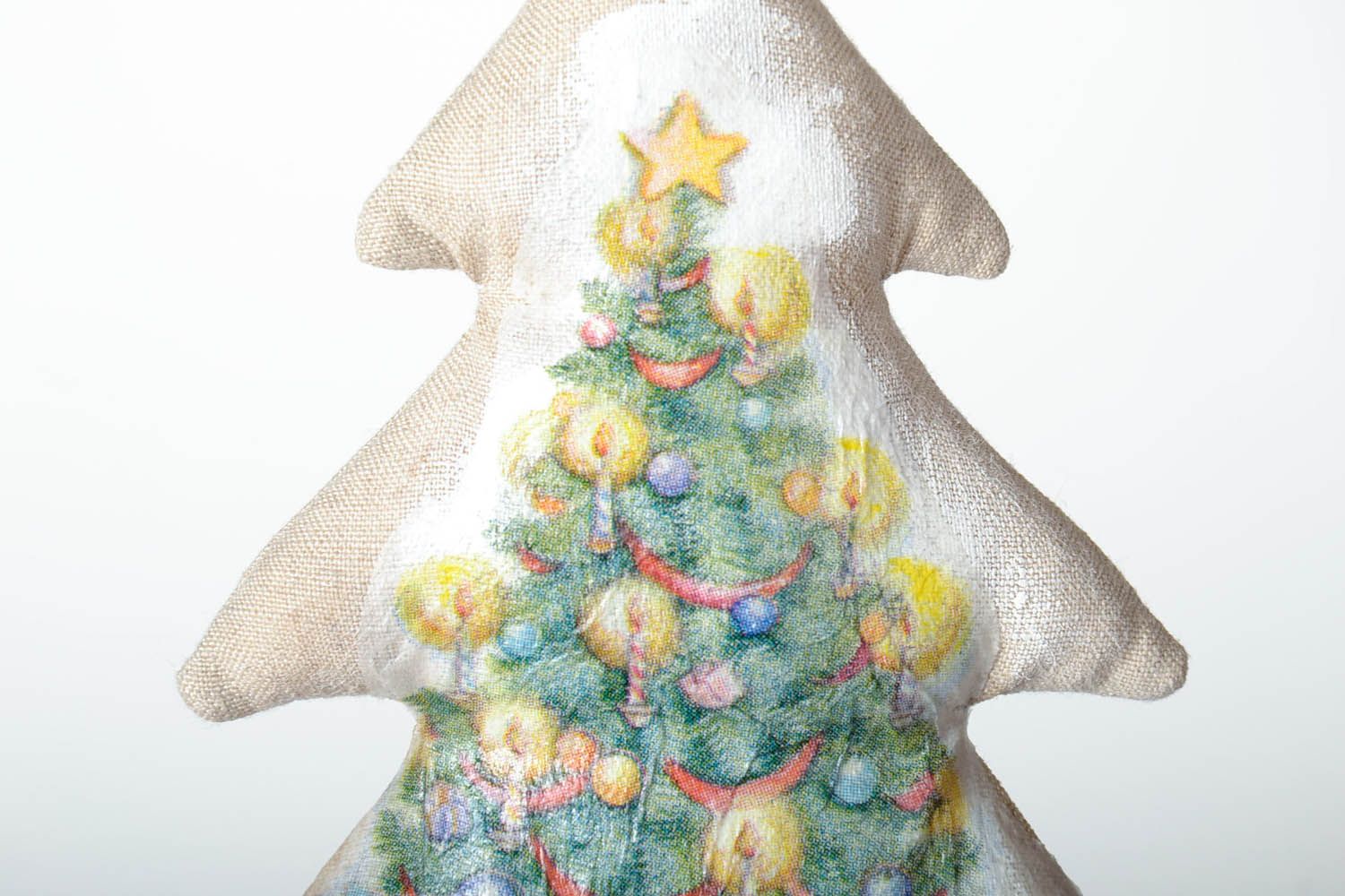 Soft decorative pendant Christmas tree photo 4