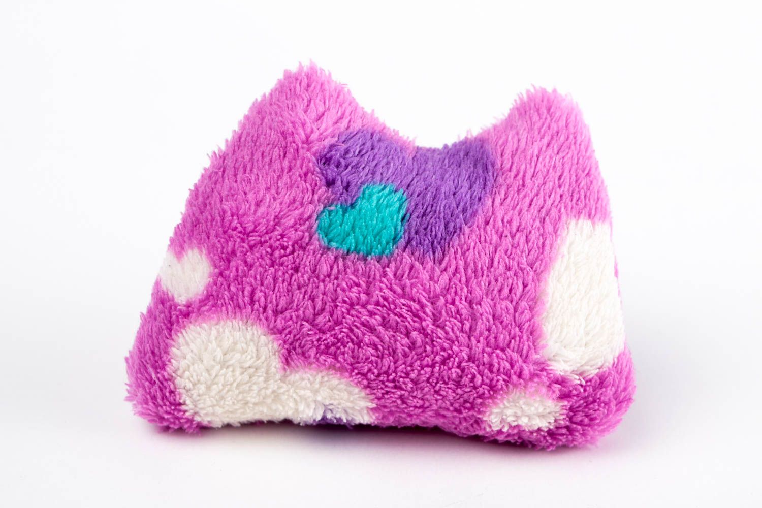 Игрушка кот ручной работы детская игрушка розовая мягкая игрушка пушистая фото 5