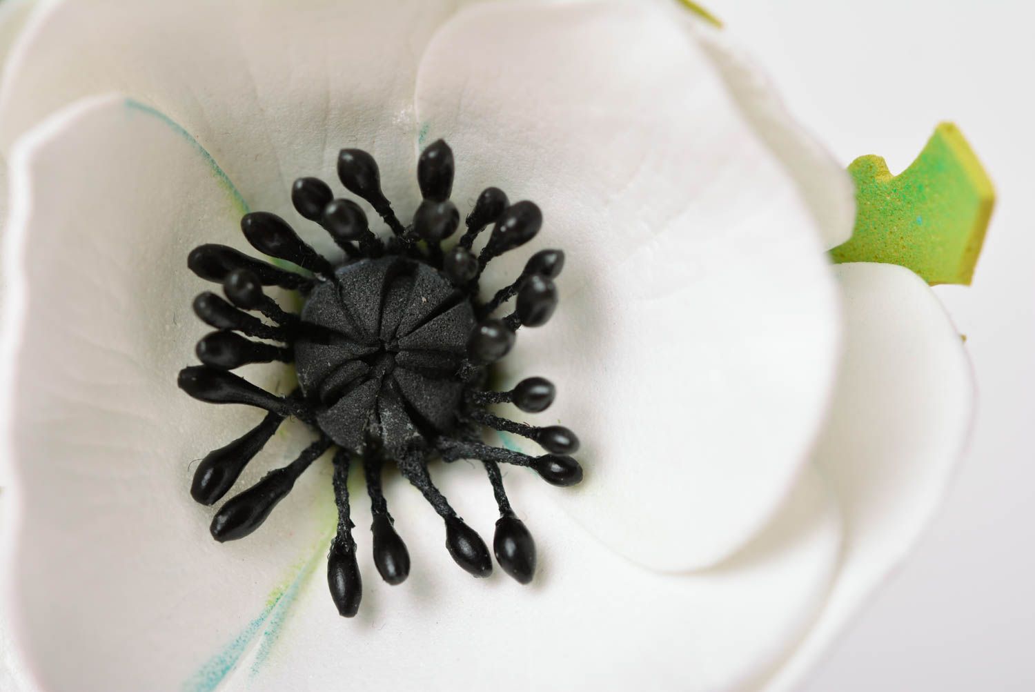 Handmade flower scrunchy elegant flower barrette hair jewelry for girls photo 4