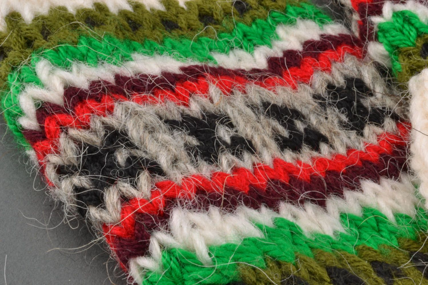 Calcetines de lana tejidos a mano foto 4