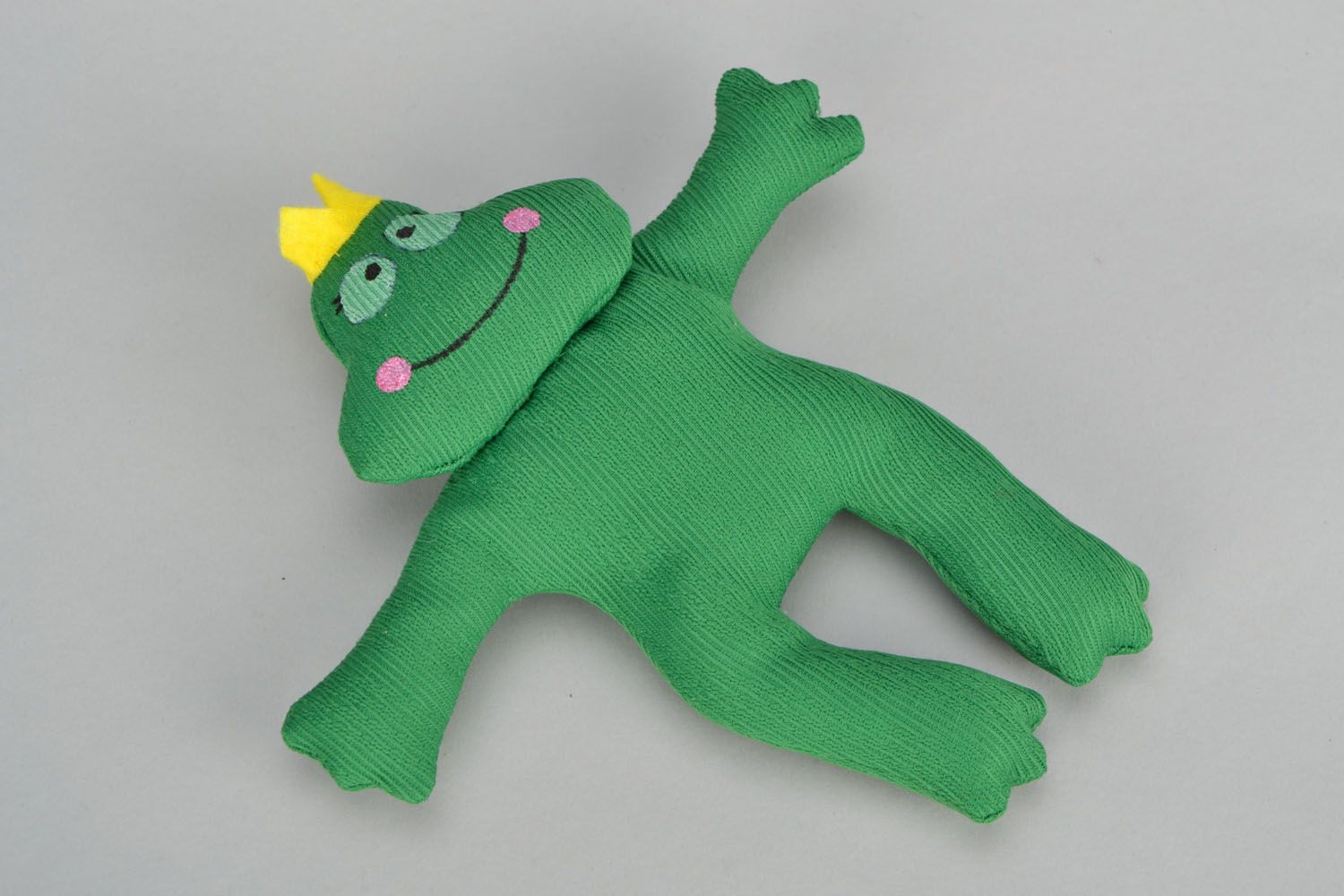 Текстильная игрушка Лягушка фото 3