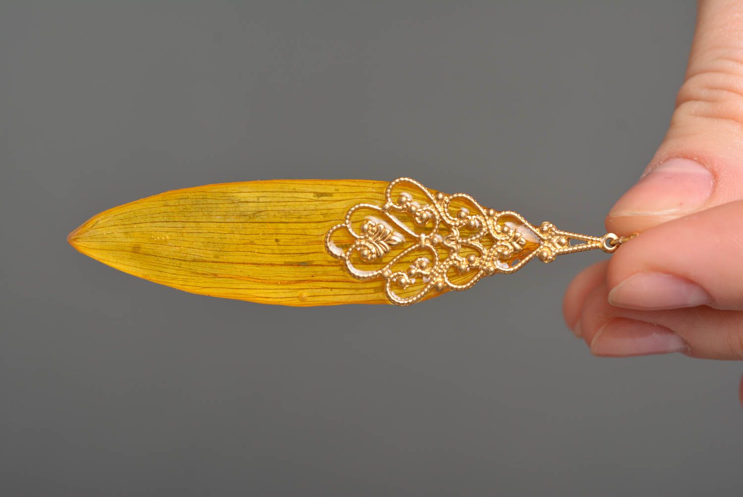 Handmade Modeschmuck Ohrringe Designer Schmuck Accessoire für Frauen Sonnenblume foto 2