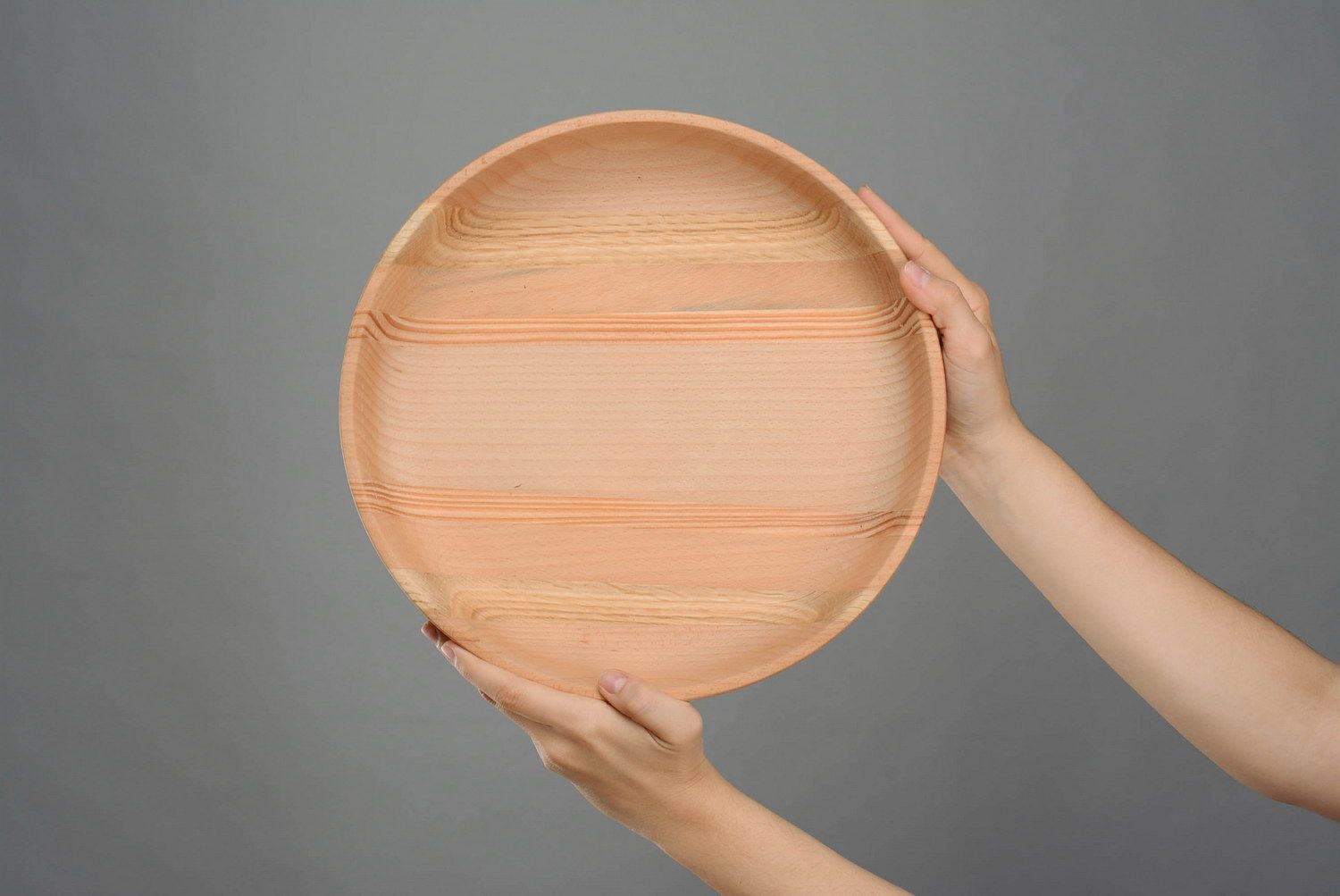 Деревянная тарелка для сухих продуктов фото 4
