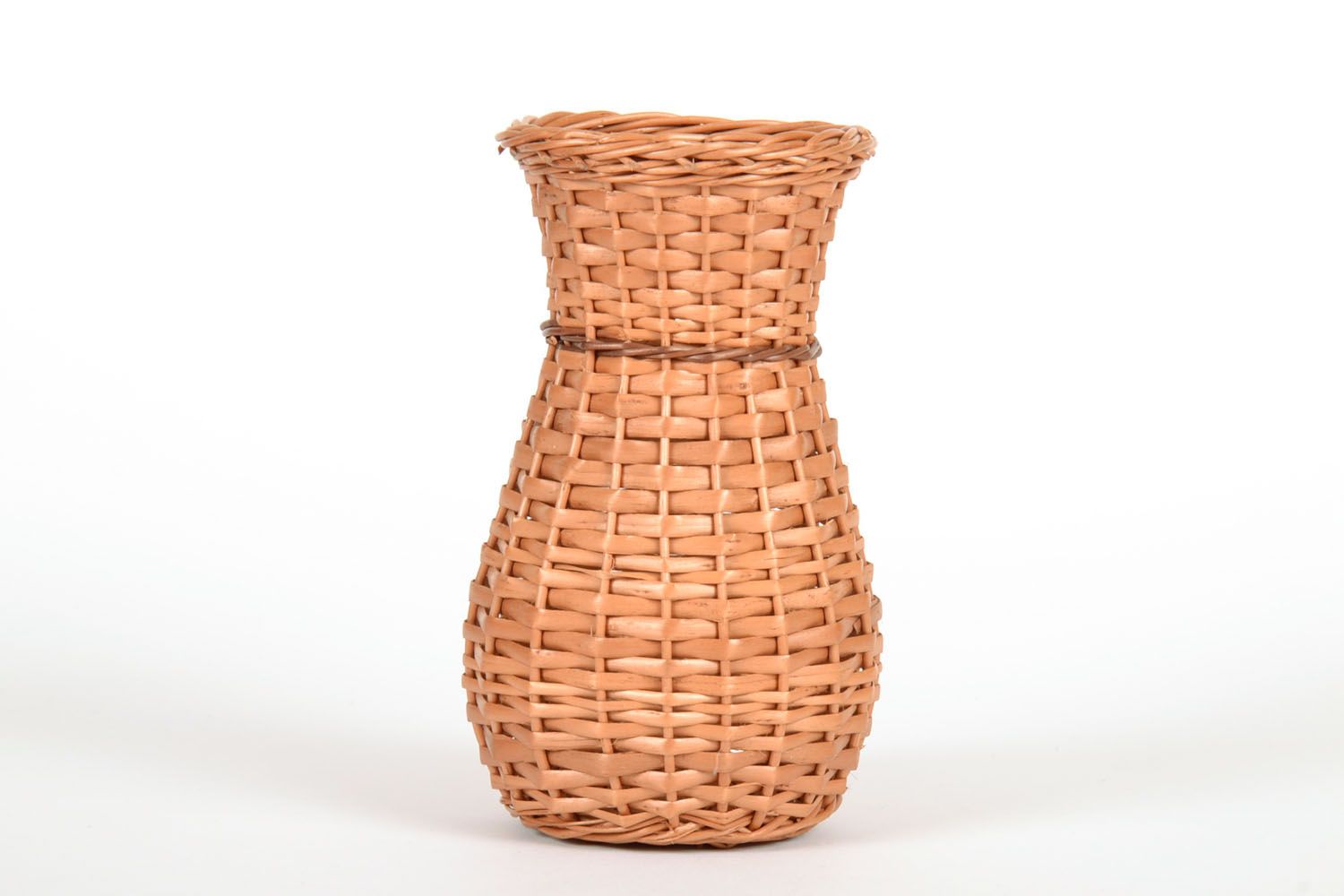 Decorative straw vase for home décor 0,11 lb photo 2