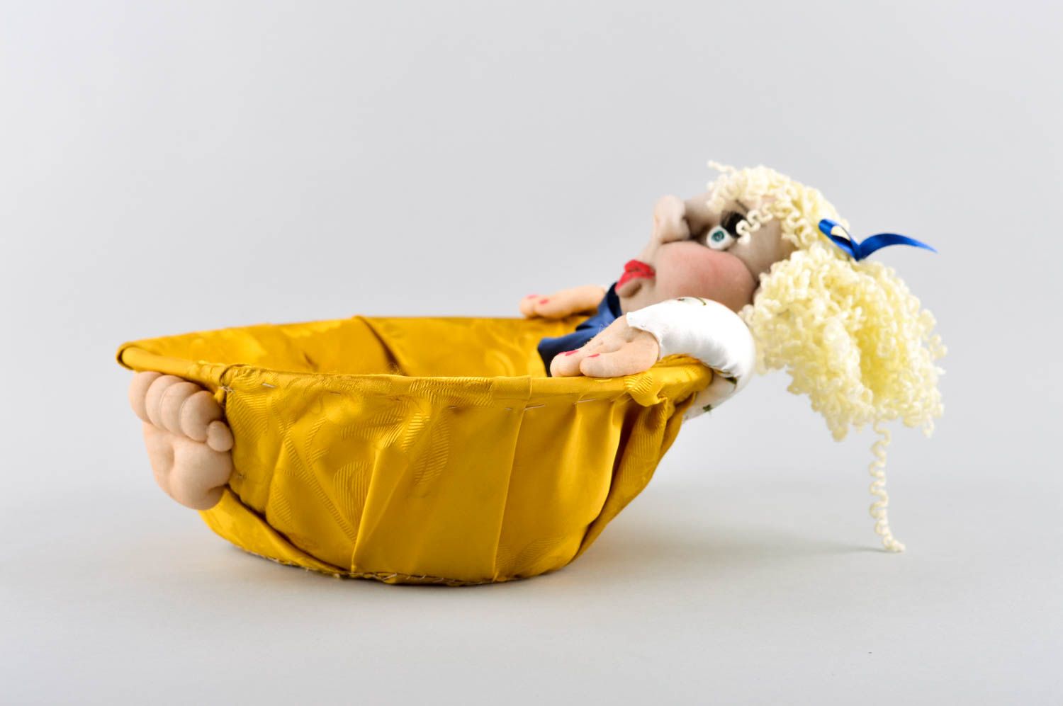 Deko Teller handmade Textil Spielzeug Küchen Geschirr Geburtstag Geschenk Puppe foto 4