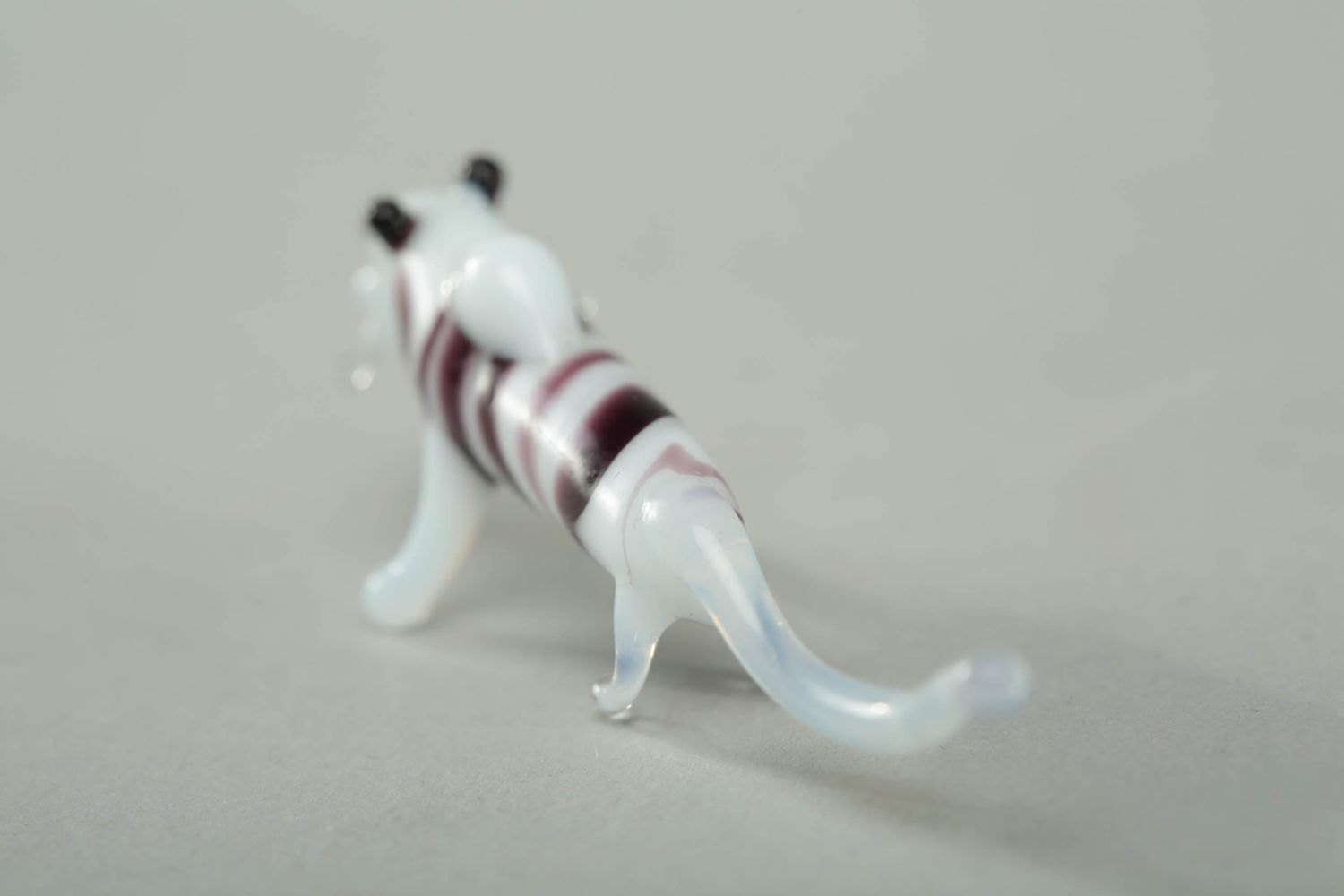 Figurine miniature en verre lampwork Tigre de l'Amour photo 3