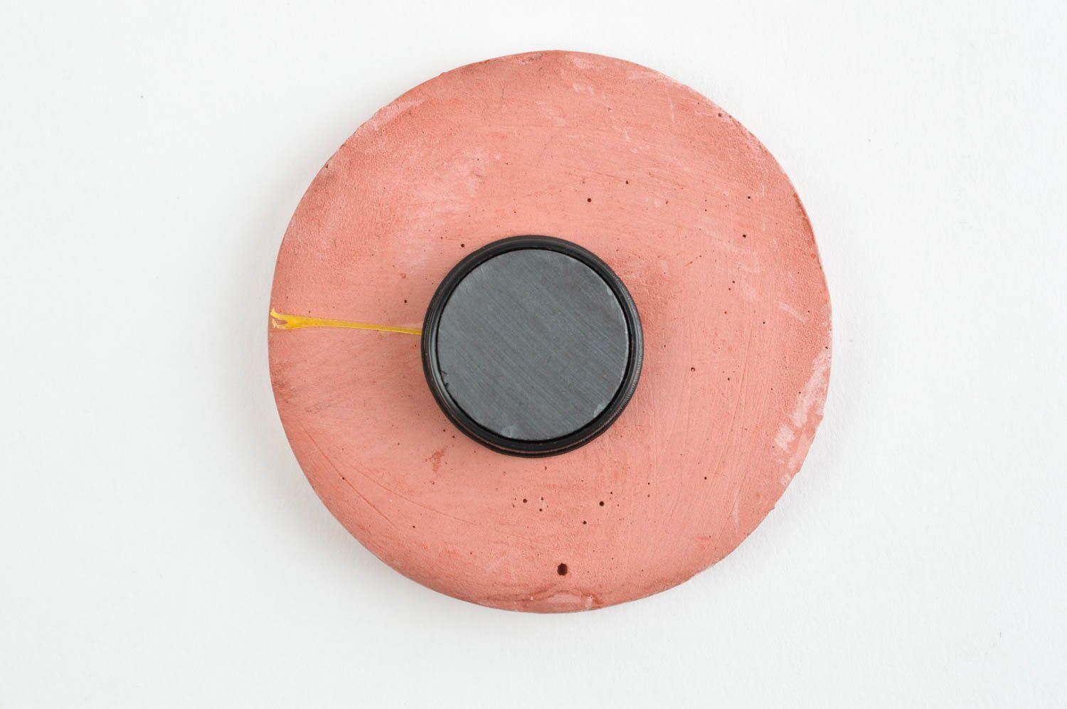 Runder Kühlschrank Magnet handmade in Braun Deko Accessoire Deko Idee Küche foto 4