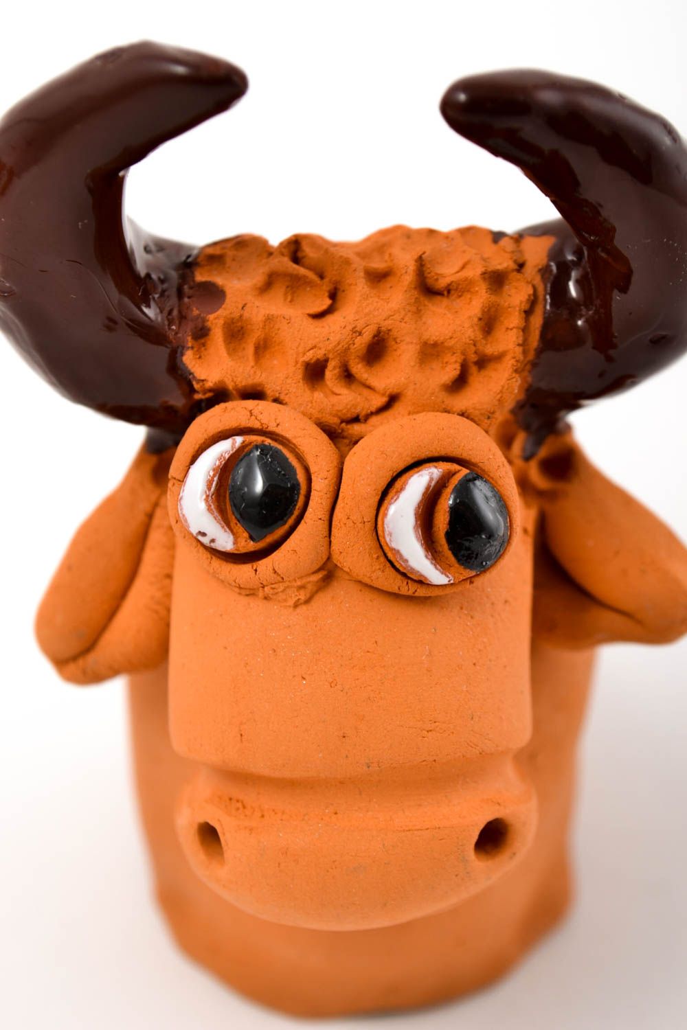 Torello in ceramica fatto a mano figurina divertente souvenir originale foto 2