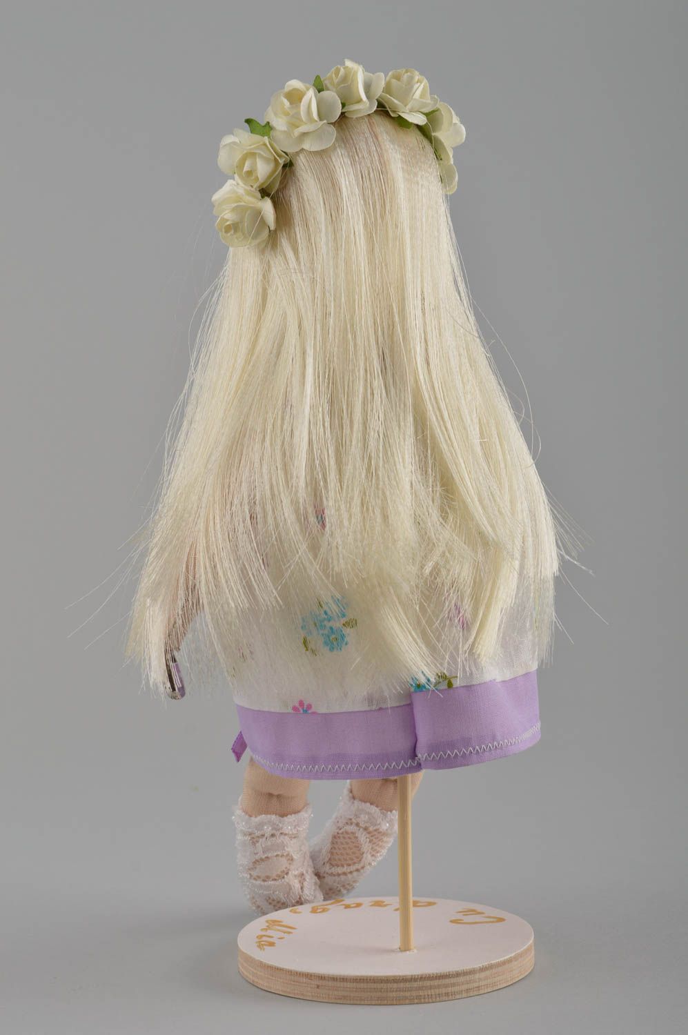 Мягкая игрушка кукла ручной работы коллекционная кукла очень оригинальная фото 5