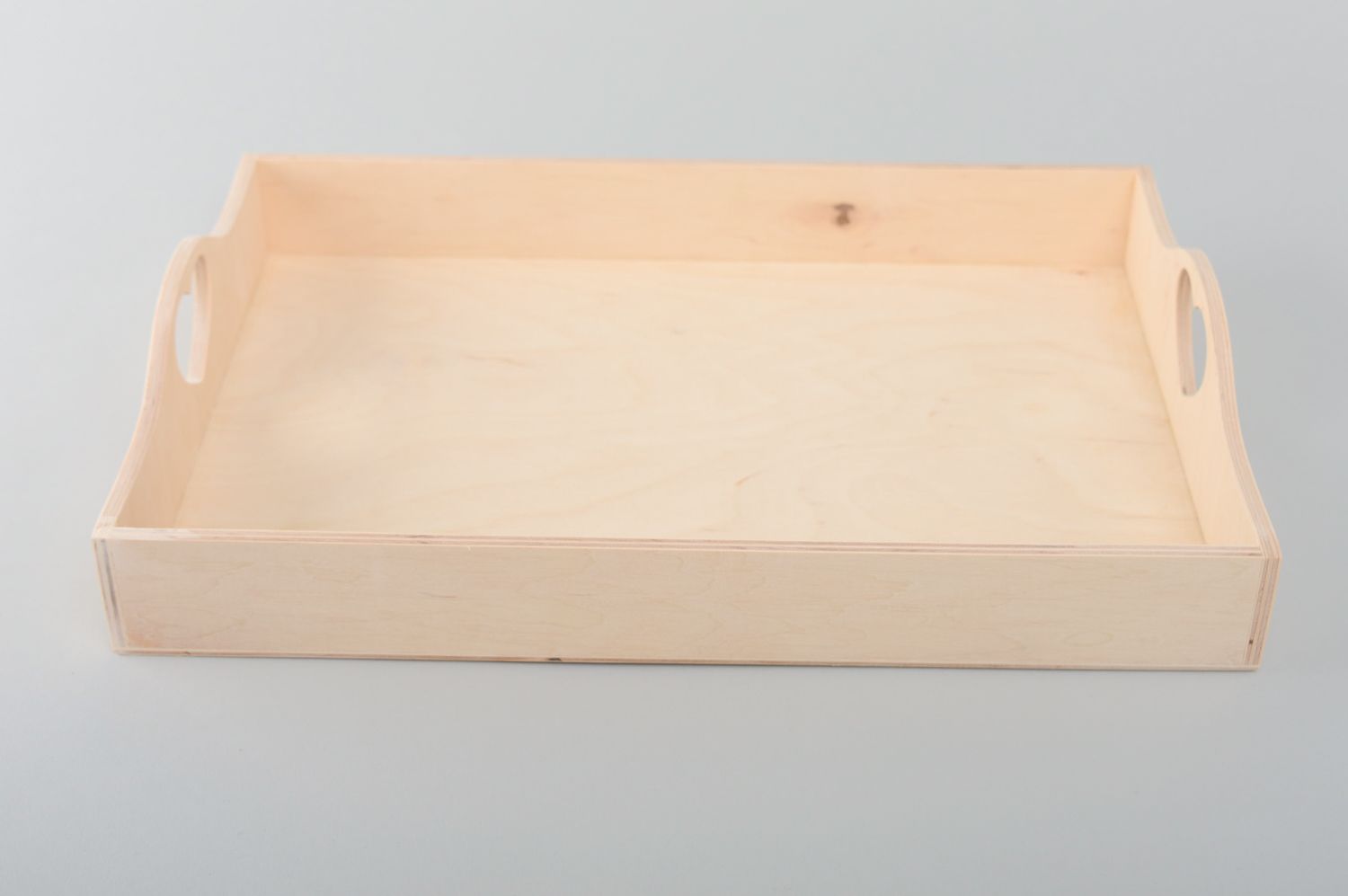 Plywood craft blank for decoupage or painting tray photo 2