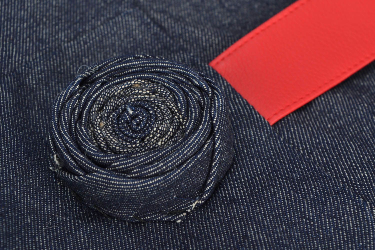Große handmade Tasche aus Jeans  foto 4