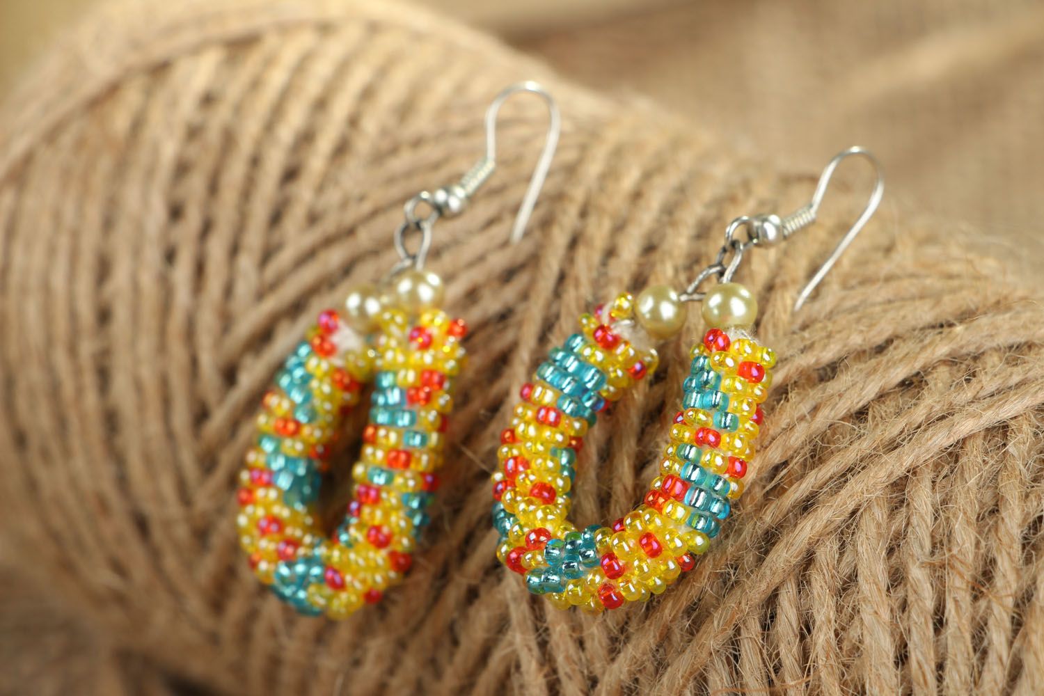 Homemade hoop earrings photo 3